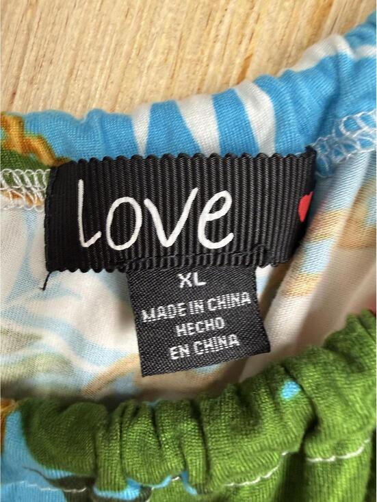 Love Dress Womens XL Blue Tropical Floral Halter Maxi Rope Strap Summer Sundress - Picture 4 of 8